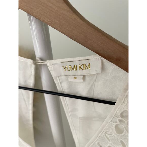 Yumi Kim White Eyelet Romper Medium Jumpsuit - Picture 6 of 8